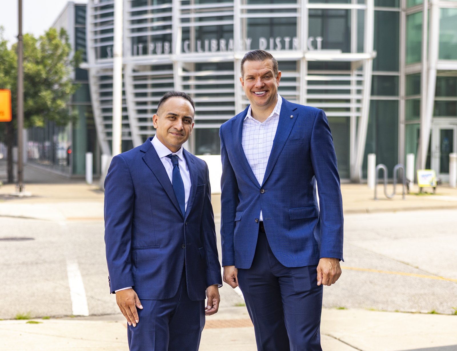 Chris Getty with Mayor Sergio Rodriguez
